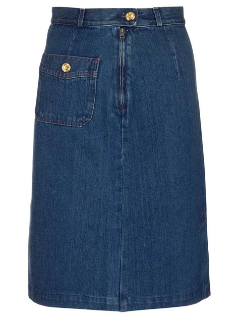 gucci jackie denim small|gucci denim skirt.